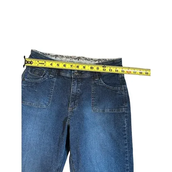 Riders Stretch Denim Blue Jeans Size 12 (32 M) Comfort No Gap Waistband - Picture 2 of 5